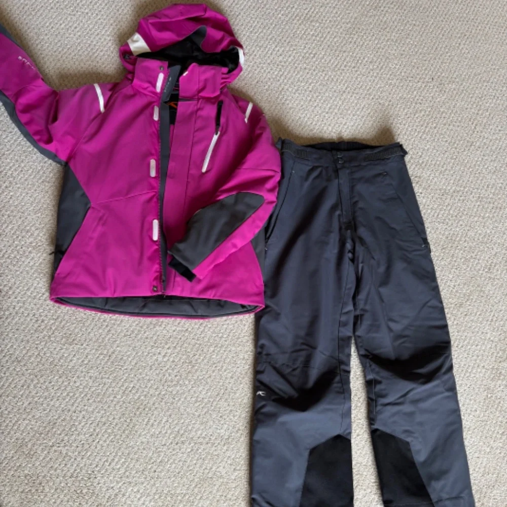 KJUS ski jacket magenta gray 10-12
